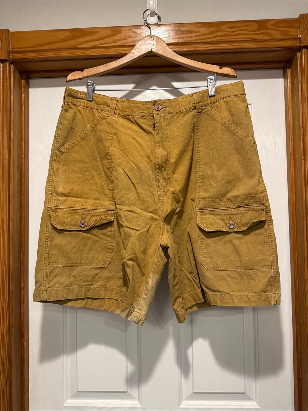 Ralph Lauren Men's Cargo Shorts in Mustard Yellow